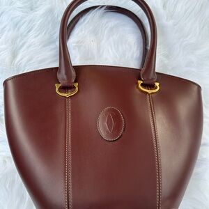 SOLD.  COA Cartier Marcello De Cartier
Leather Bowler Bag